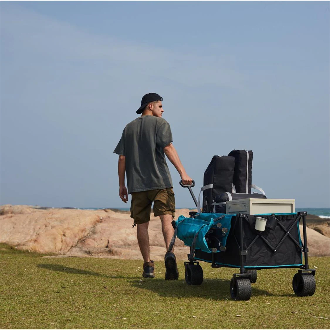 Fundango Heavy Duty Folding Beach Wagon - Image 11