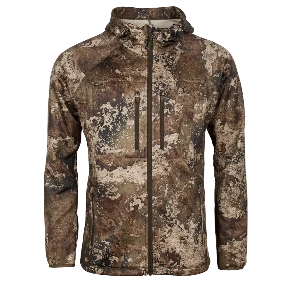 Pinewood Furudal Active Camou Powerfleece Hoodie Strata