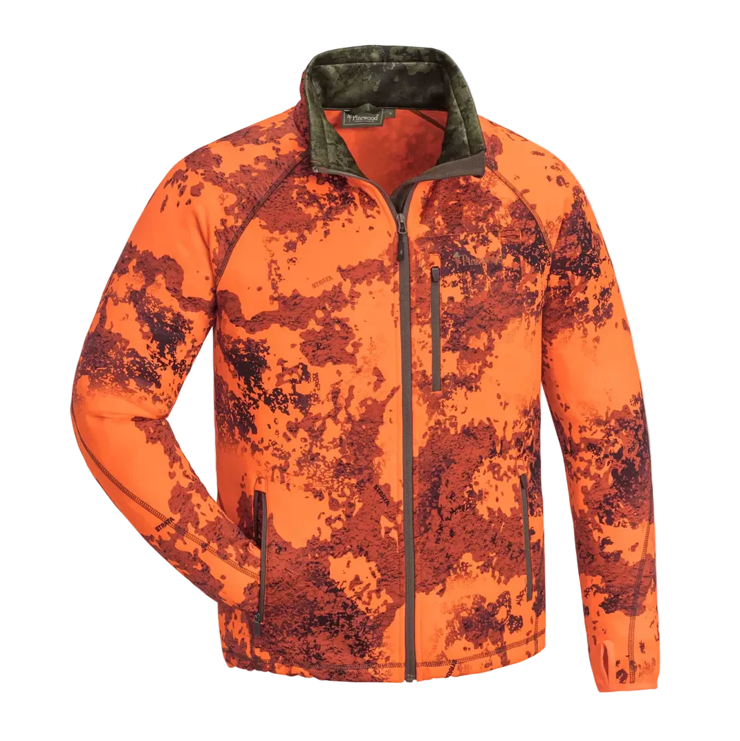 Pinewood Furudal Frazer Softshell Fleece Jacket - Strata/Blaze Camo