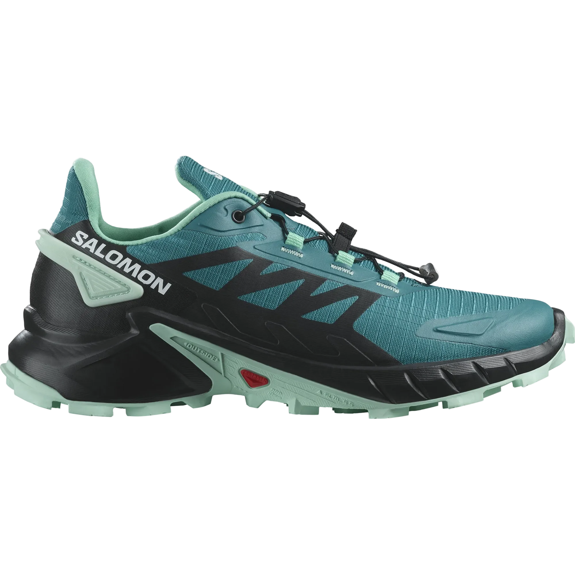 Salomon Supercross 4 Women's Shoe-Harbor Blue/Black/Yucca-5.5
