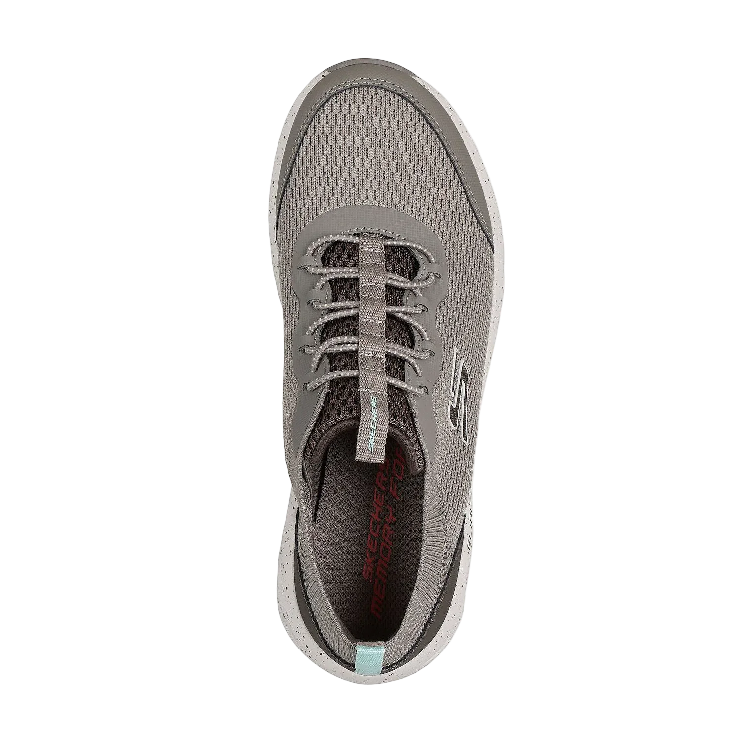 Skechers Womens Glide-Step - Memory Foam Insole - Grey / Light Brown - Image 6