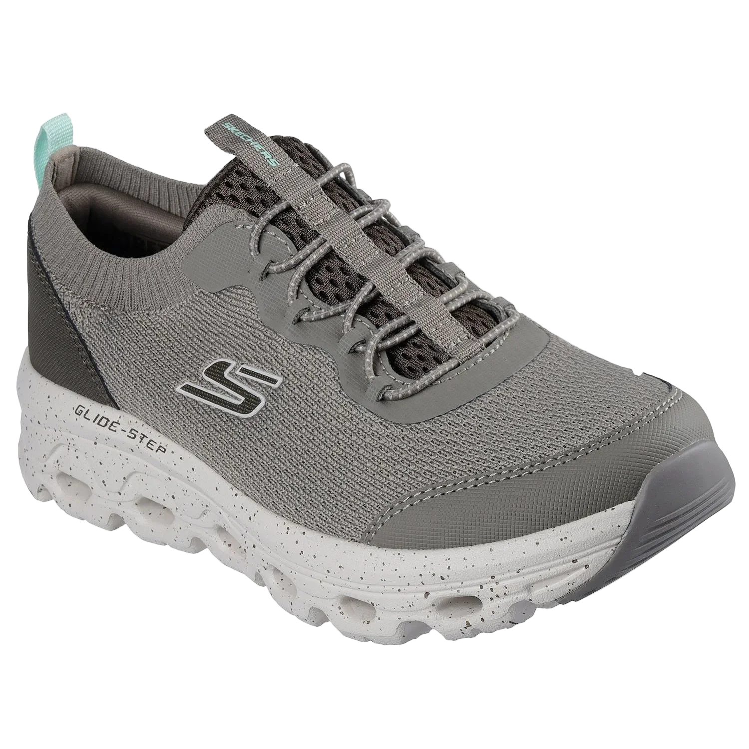 Skechers Womens Glide-Step - Memory Foam Insole - Grey / Light Brown - Image 7