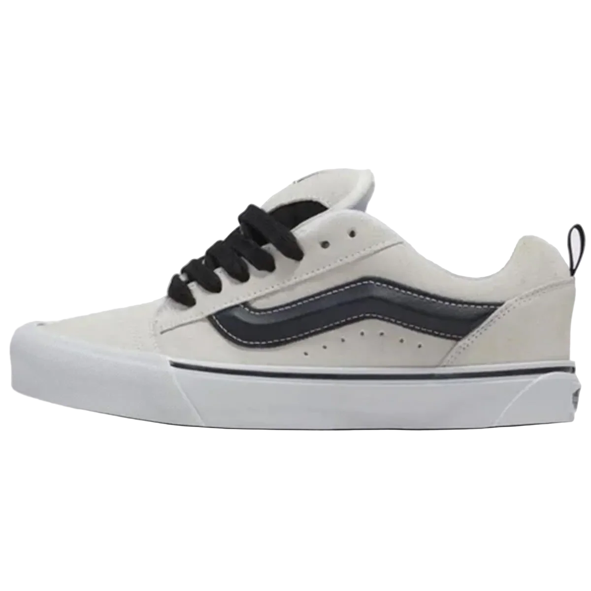 Vans Knu Skool Suede Men's Shoe White/Black - Image 2
